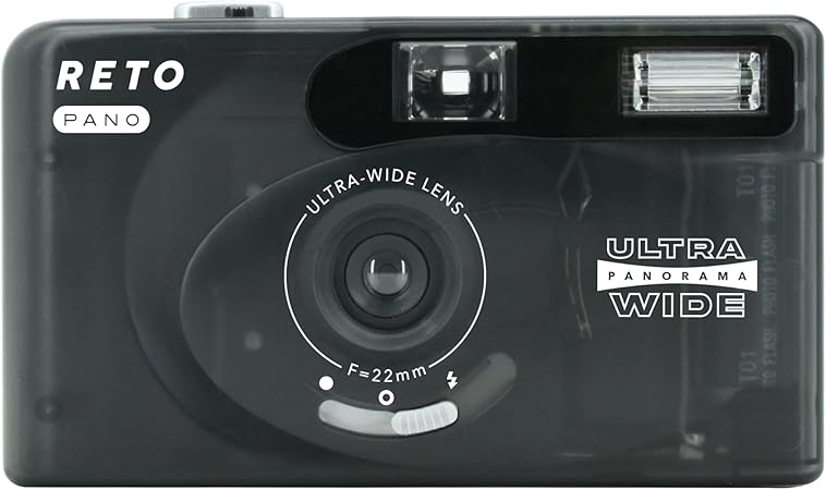 【在庫限り】［RETO］PANO 35mmフィルムカメラ シアーブラック