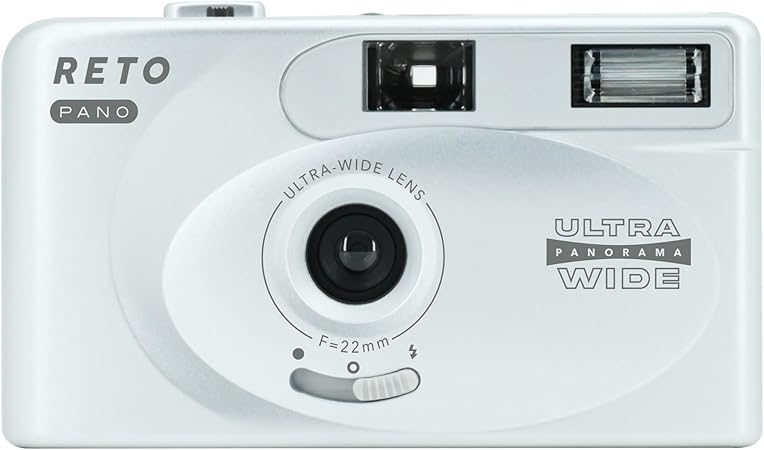 【在庫限り】［RETO］PANO 35mmフィルムカメラ メタリックシルバー
