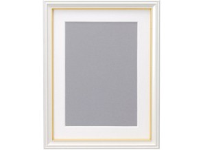 【在庫限り】［FUJICOLOR］肖像額縁 キャビネ（2L） パールホワイト