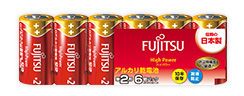［富士通］アルカリ乾電池 LR14F HighPower 単2形 6個パック[5入]　※元箱出荷※