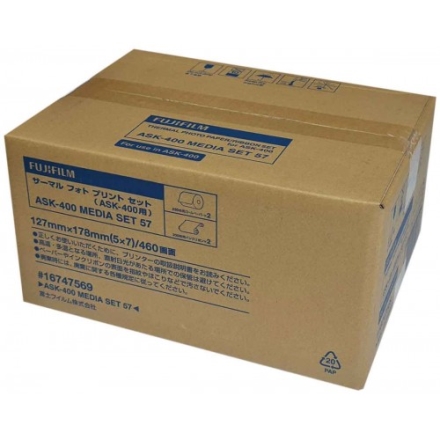 [富士フイルム] サーマルフォトプリントセット ASK-400 MEDIA SET 57