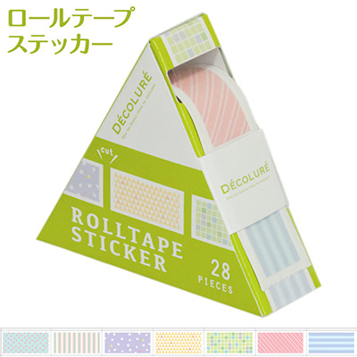 [ナカバヤシ] デコルーレ ロールテープステッカー パターン